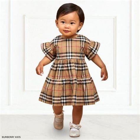 baby girl burberry dress uk|burberry baby bodysuit.